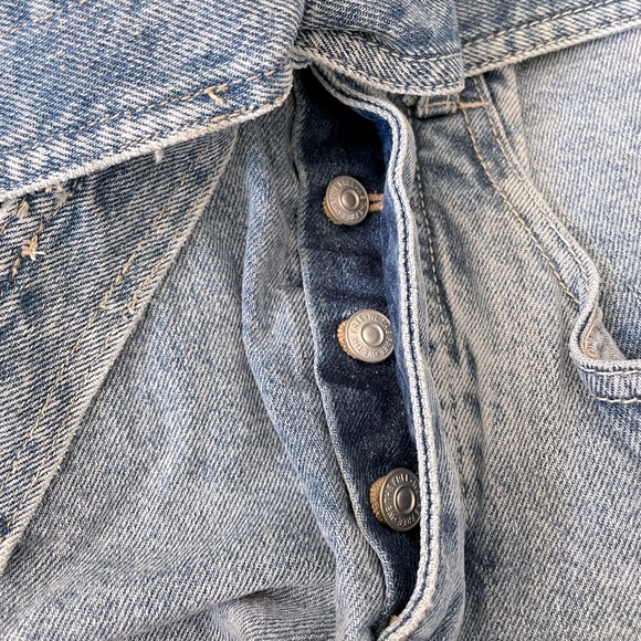 Free People NWT High Rise Indigo Denim Mini Skirt - Picture 8 of 9